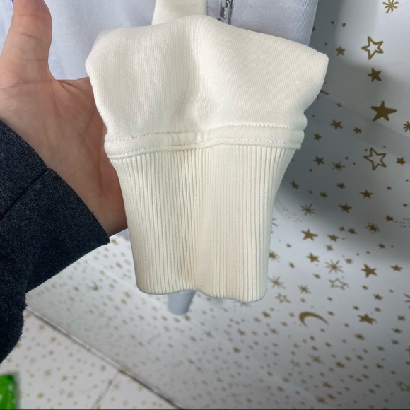 Outdoor Voices | Pickup Bomber Jacket Pastel Blue White Track Jacket Size XL - Picture 7 of 11